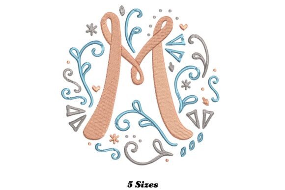 Alphabet Letter M: A Versatile Embroidery Design