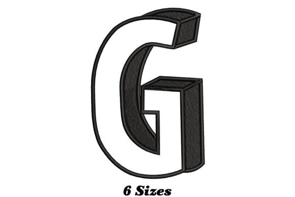 Elegant Letter G: A Stylish Embroidery Design