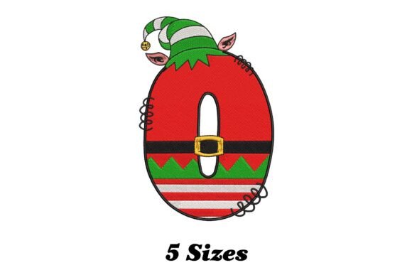 Elf Letter O Christmas