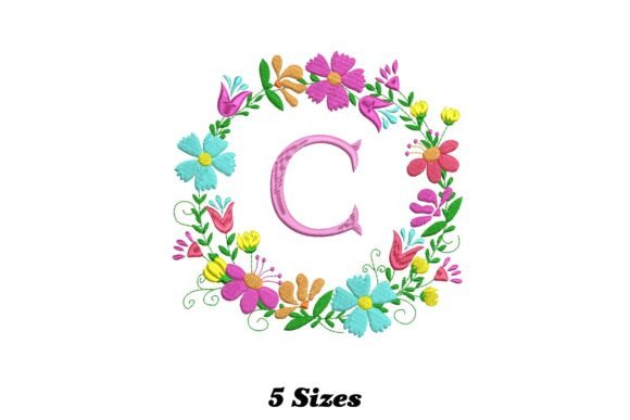 Flower Alphabet Letter C