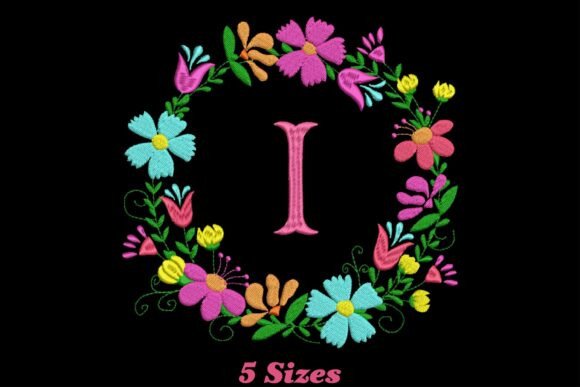 Flower Alphabet Letter I