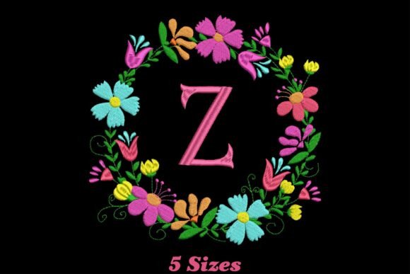 Flower Alphabet Letter Z