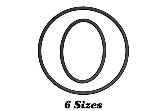 Letter O Outline: A Versatile Embroidery Design for Meaningful Gifts