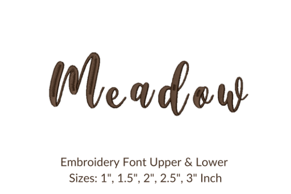 Meadow Font Embroidery Design Review