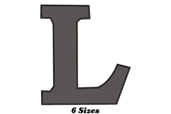 Stylish Letter L: A Versatile Embroidery Design for Personalized Gifts