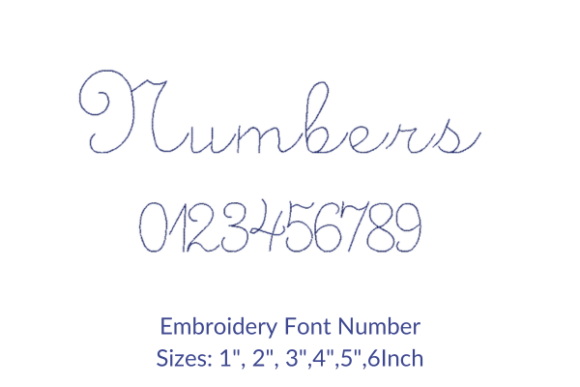 Typo Font Numbers for Embroidery Projects