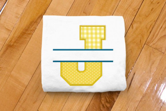 Varsity Letter J Split Applique