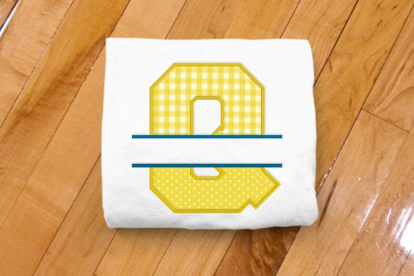 Varsity Letter Q Split Applique