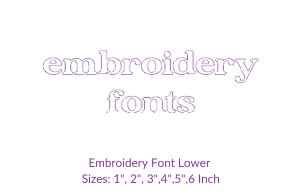Vergilia Font Lowercase for Holiday Embroidery